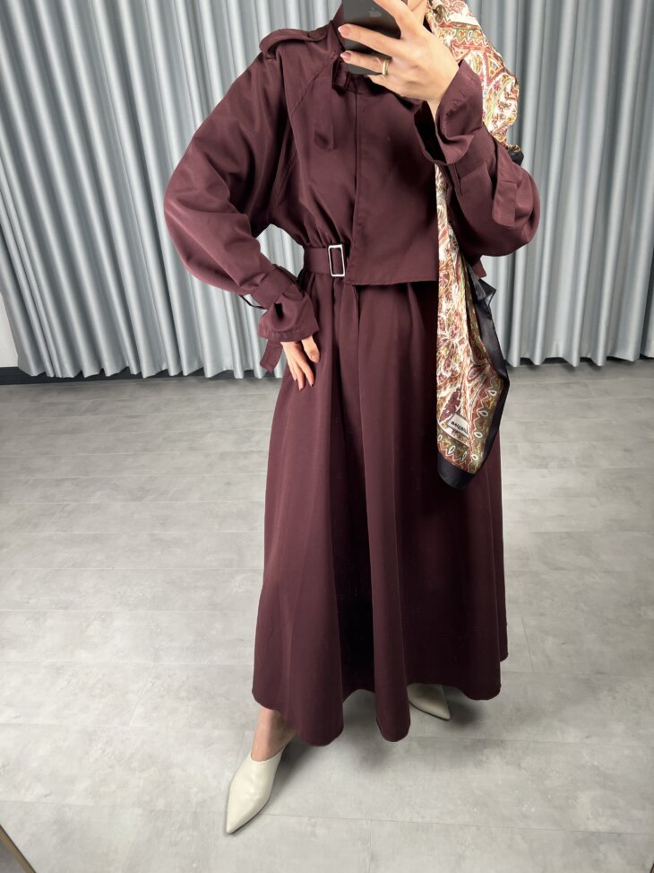 Bordo Trenç Takım